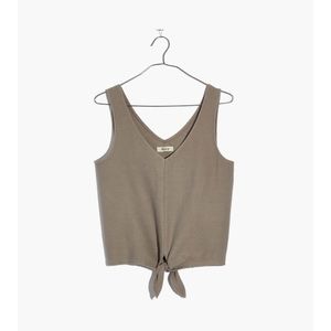 Madewell Texture and Thread tie-front tank top